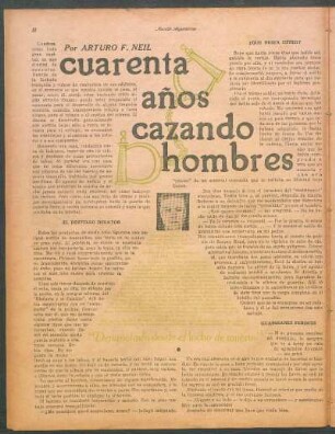 Cuarenta años cazando hombres