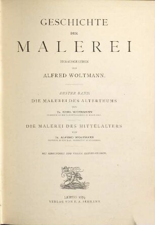 Geschichte der Malerei, 1. Die Malerei des Alterthums