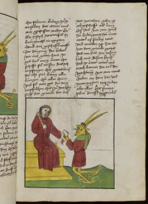 Federzeichnung: Belial vor Joseph von Ägypten