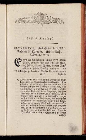 Erstes Kapitel. - Achtes Kapitel.