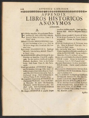 Appendix Libros Historicos Anonymos continens