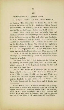 Die Flüge des Distelfalter (Vanessa Cardui L.) (Krauss)