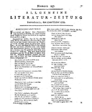 Seckendorff, K. A. G. von: Neue Beyträge zum deutschen Theater aus Franken. Anspach: Haueisen 1785