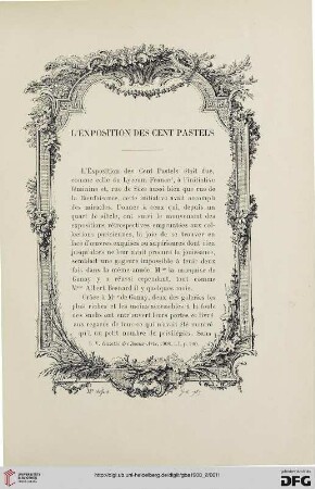 3. Pér. 40.1908: L' exposition des Cent Pastels