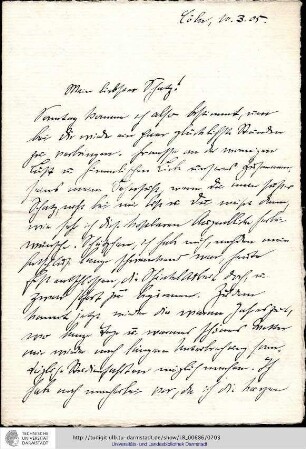 Brief vom 10.03.1905