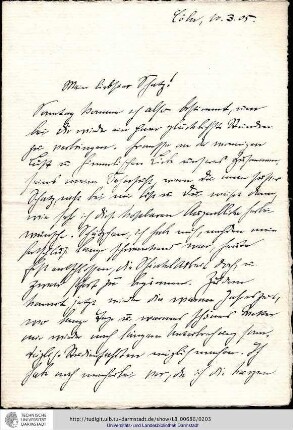 Brief vom 10.03.1905