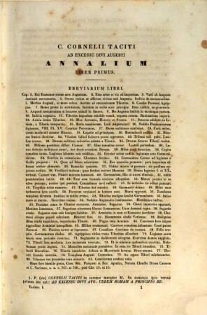 C. Cornelii Taciti opera quae supersunt, 1