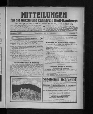 Jahrgang 1925, Hamburg, den 27. Dezember, Nummer 52