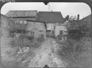 Wurzen, Domgasse 7. Wohnhaus mit Laden. Hoffront