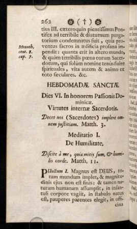 262-271, Meditatio I - III