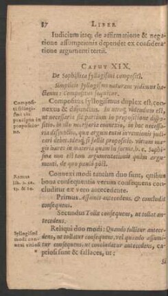 Caput XIX. De Sophistica syllogismi compositi.