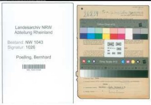 Entnazifizierung Bernhard Poelling , geb. 04.02.1902 (Arbeiter)