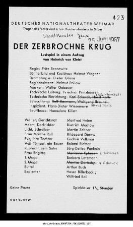 Der zerbrochne Krug