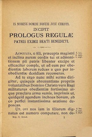 Regula Sancti Patris Benedicti : accedunt quaedam benedictiones et preces