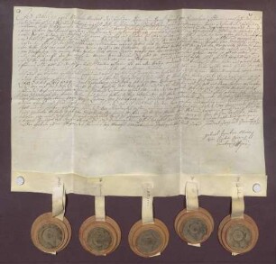 Instrumentum cautionis des Grafen Philipp Karl von Seinsheim.