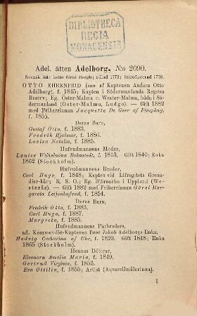 Sveriges ridderskaps- och adels-kalender, 1894 = Årg. 19. - 1893