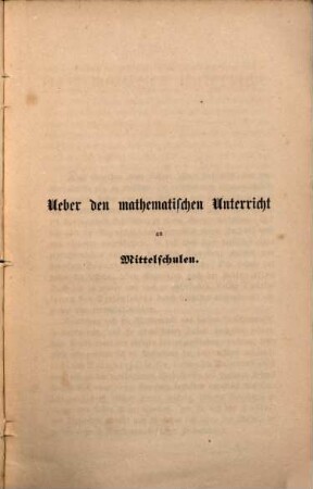 Bericht : über d. ... Schuljahr, 1850/51