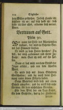 Vertrauen auf Gott