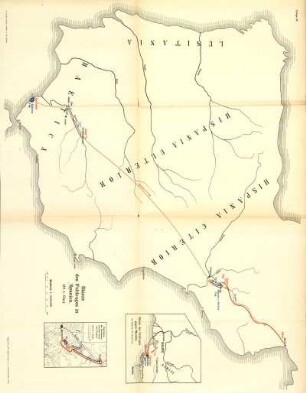 Skizze des Feldzuges in Spanien. (49 v. Chr.)