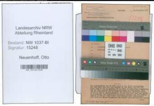 Entnazifizierung Otto Neuenhoff , geb. 08.04.1913 (Maler)