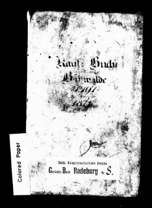 Gerichtshandelsbuch von Bärwalde (bei Radeburg), Bd. 2