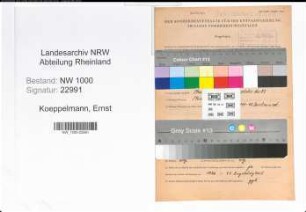 Entnazifizierung Ernst Koeppelmann, geb. 07.04.1905 (Polizeibeamter)