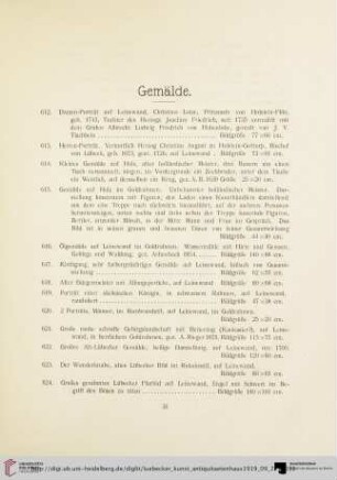 Gemälde (Nr. 612-630)