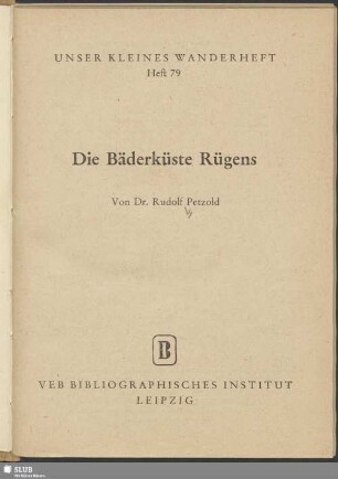Die Bäderküste Rügens