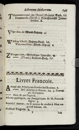 Livres Francois.
