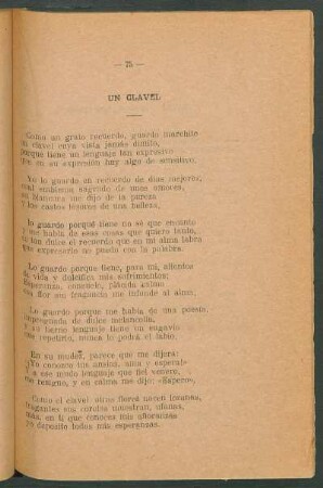 Un clavel