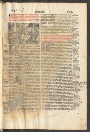 Incipit liber Genesis qui dicitur hebraice breschith.