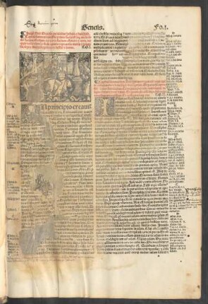 Incipit liber Genesis qui dicitur hebraice breschith.
