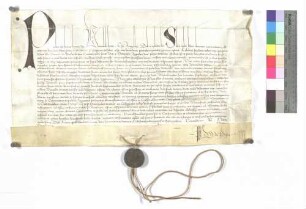 Bulle Papst Pauls II. über die Aufschwörung des Ellwanger Kapitularen Bernhard von Westerstetten.