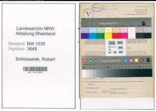 Entnazifizierung Robert Schlossarek , geb. 26.03.1898 ()