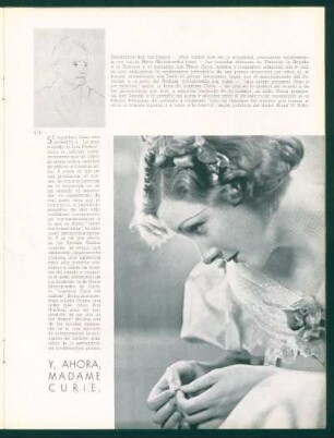 Y, ahora, Madame Curie