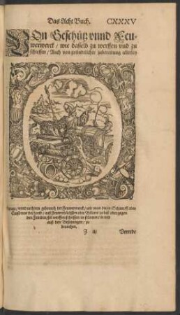 Das Acht Buch. Von Geschütz und Feuwerwerck/ wie dasselb zu werffen und zu schiessen ...