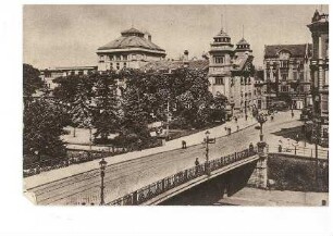 Danziger Brücke mit Theaterplatz in Bromberg/ Bydgoszcz