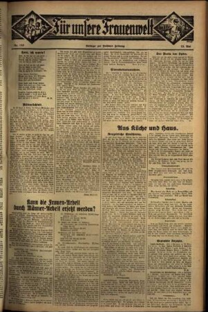 Zweite Ausgabe vom Freitag, den 13. Mai 1932.