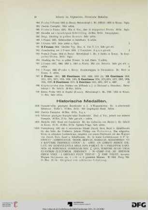 Historische Medaillen (Nr. 1000-1062)