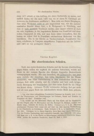 Viertes Kapitel. Die oberdeutschen Schulen.