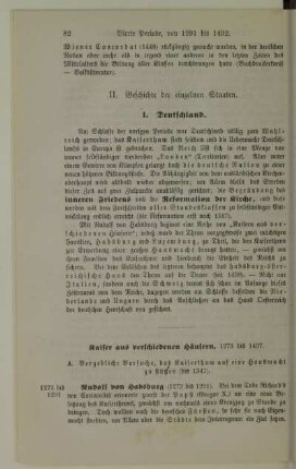 II. Geschichte der einzelnen Staaten