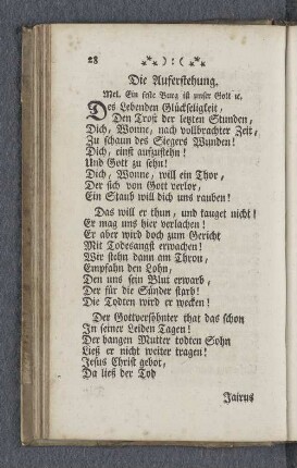 Die Auferstehung.