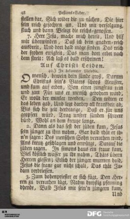Paßions-Lieder.