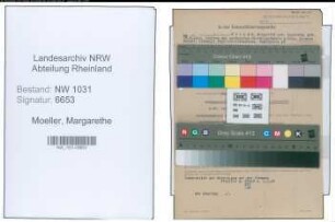 Entnazifizierung Margarethe Moeller , geb. 17.07.1900 ()