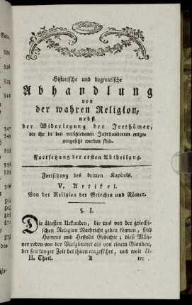 Fortsetzung der ersten Abtheilung.