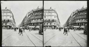 Paris. Place du Havre/Rue Saint-Lazare nach Osten