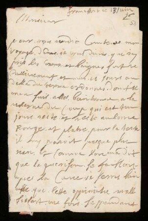 Brief von Unbekannt an Johann Dolaeus