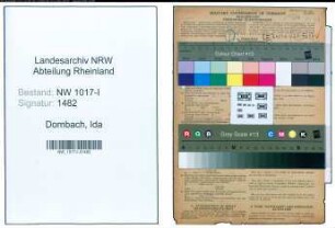 Entnazifizierung Ida Dornbach , geb. 21.11.1894 ()