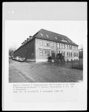 Franckesche Stiftungen — Werkstattgebäude?