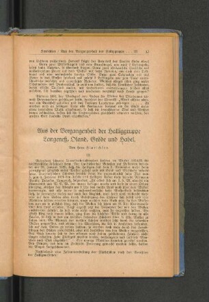 Aus der Vergangenheit der Halliggruppe Langeneß, Oland, Gröde und Habel